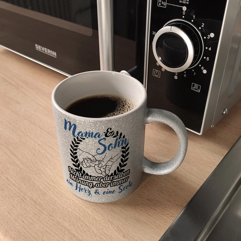 Mama und Sohn - ein Herz & eine Seele Kaffeebecher