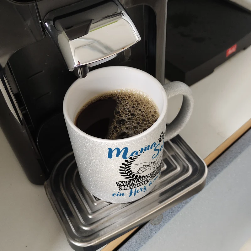 Mama und Sohn - ein Herz & eine Seele Kaffeebecher