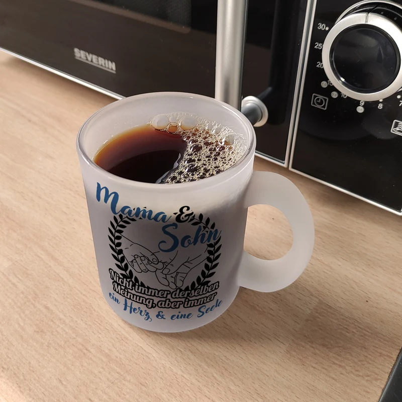 Mama und Sohn - ein Herz & eine Seele Kaffeebecher