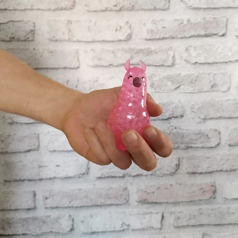 Lama Quetsch Stressball mit Gel-Kugeln
