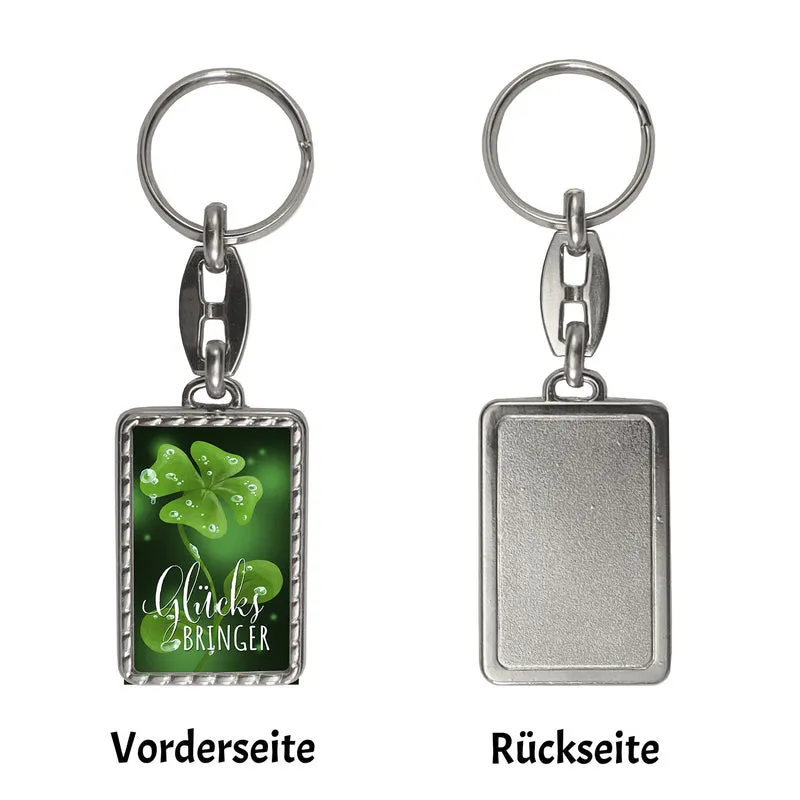Kleeblatt Glücksbringer Schlüsselanhänger