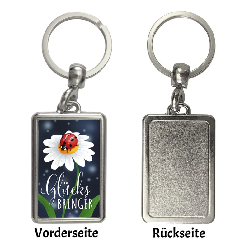 Kleeblatt Glücksbringer Schlüsselanhänger