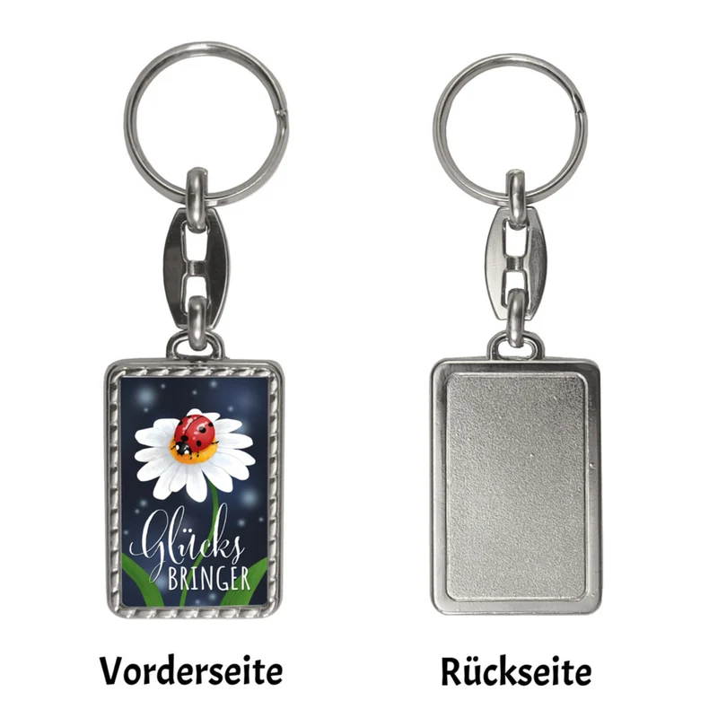 Kleeblatt Glücksbringer Schlüsselanhänger