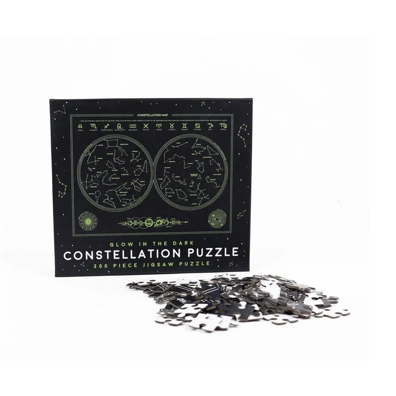 Sternzeichen Puzzle mit 300 Teilen und Glow in the dark Effekt