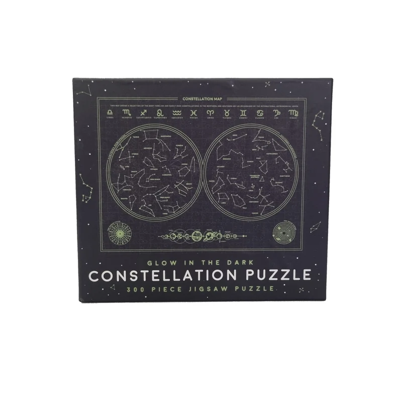 Sternzeichen Puzzle mit 300 Teilen und Glow in the dark Effekt
