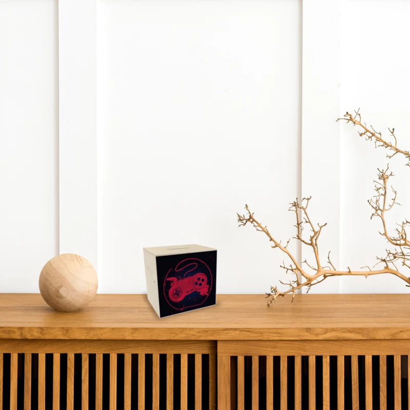Spardose mit Retrocontroller für Videospieler
