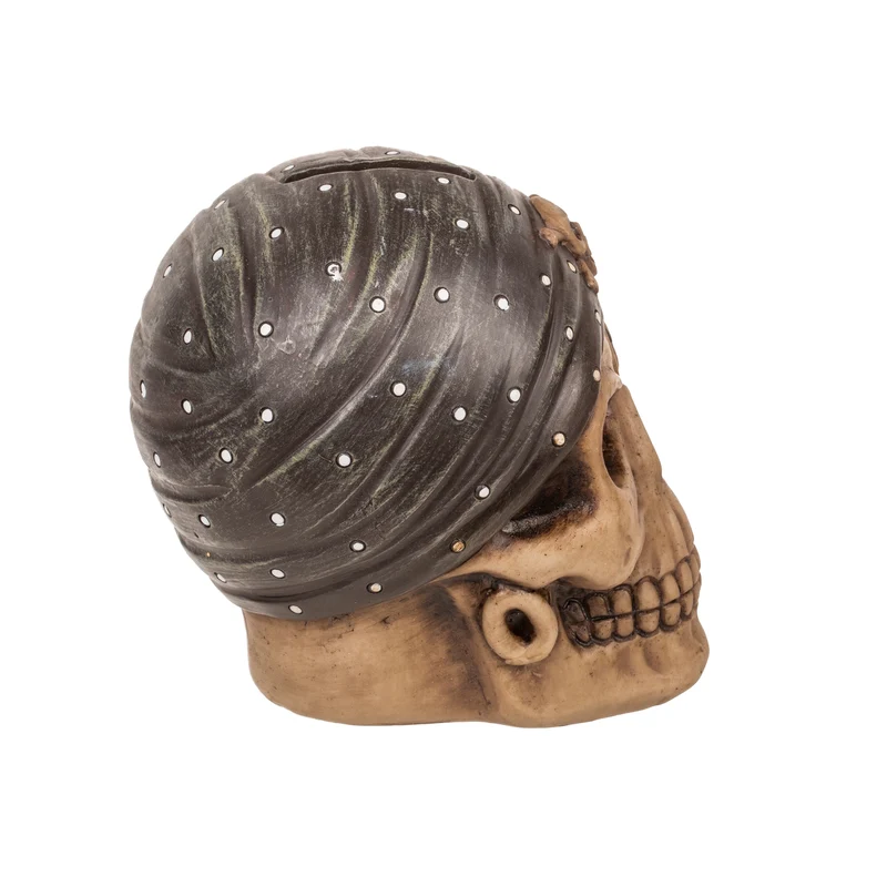 Pirat Totenkopf Spardose mit Augenklappe