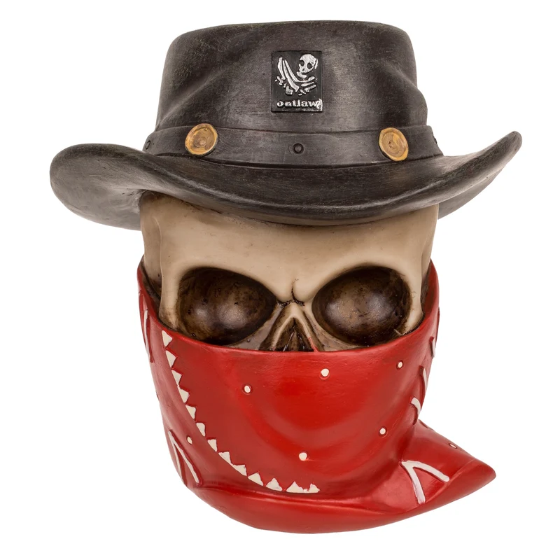 Bandit Totenkopf Spardose mit Bandana