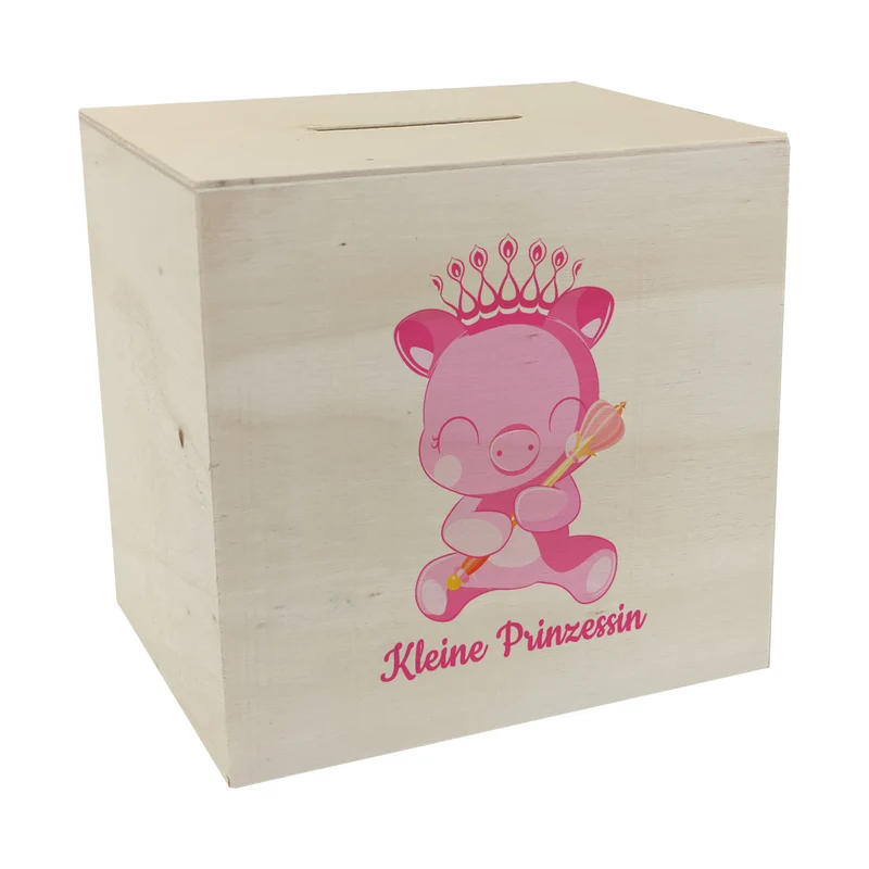 Kleine Prinzessin Spardose mit niedlichem Schweinchen