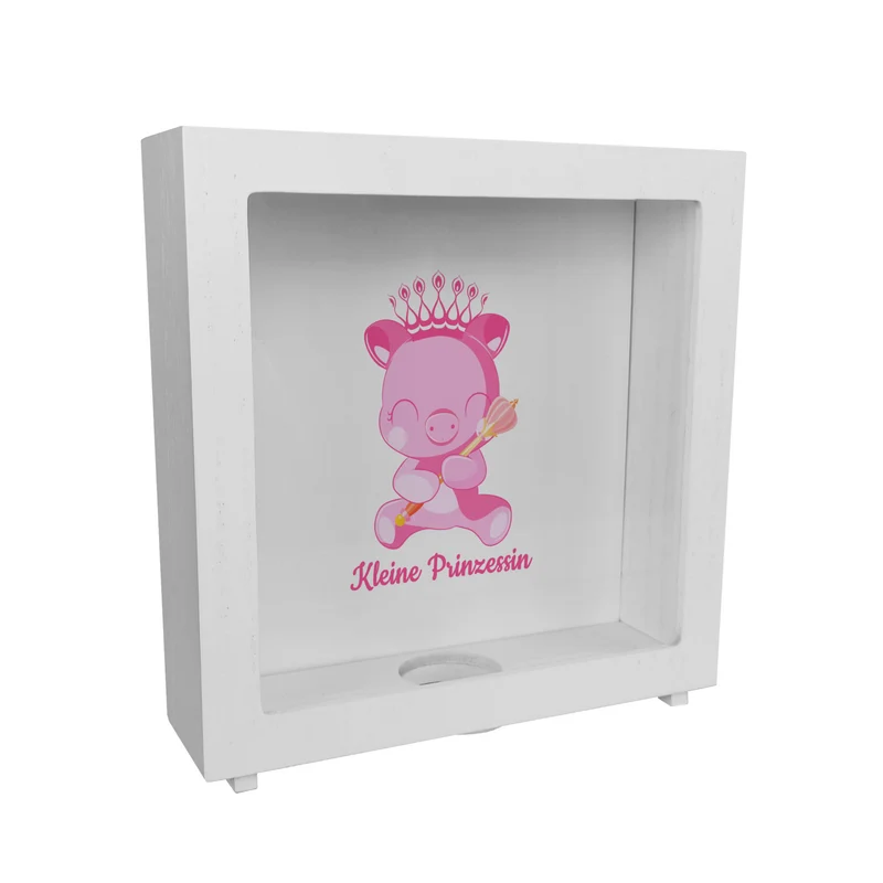 Kleine Prinzessin Spardose mit niedlichem Schweinchen