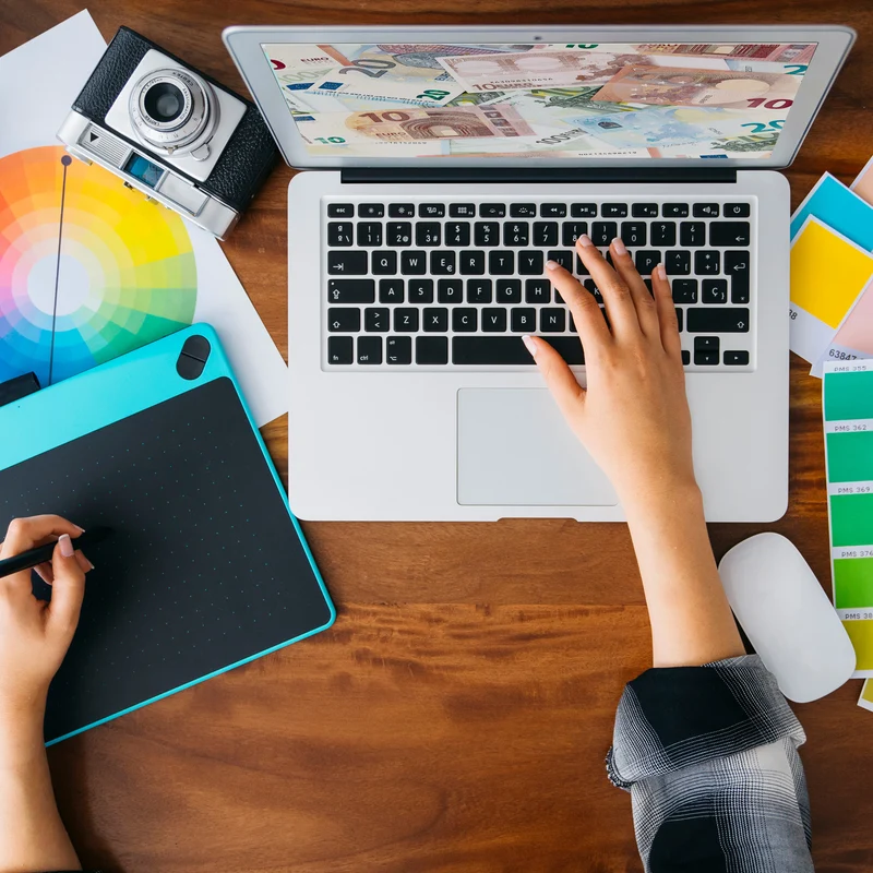 Euro Spardose für Geldscheine und Münzen