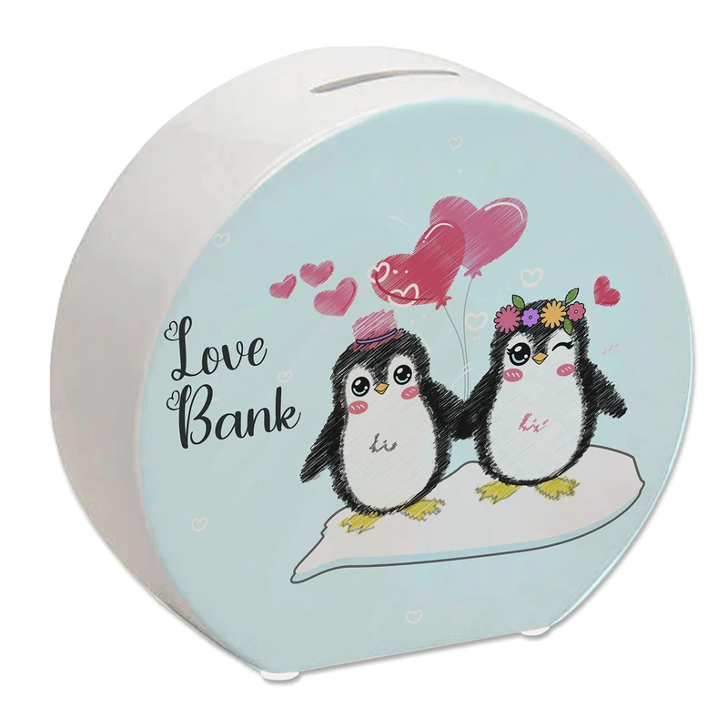 Pinguin Love Bank Spardose