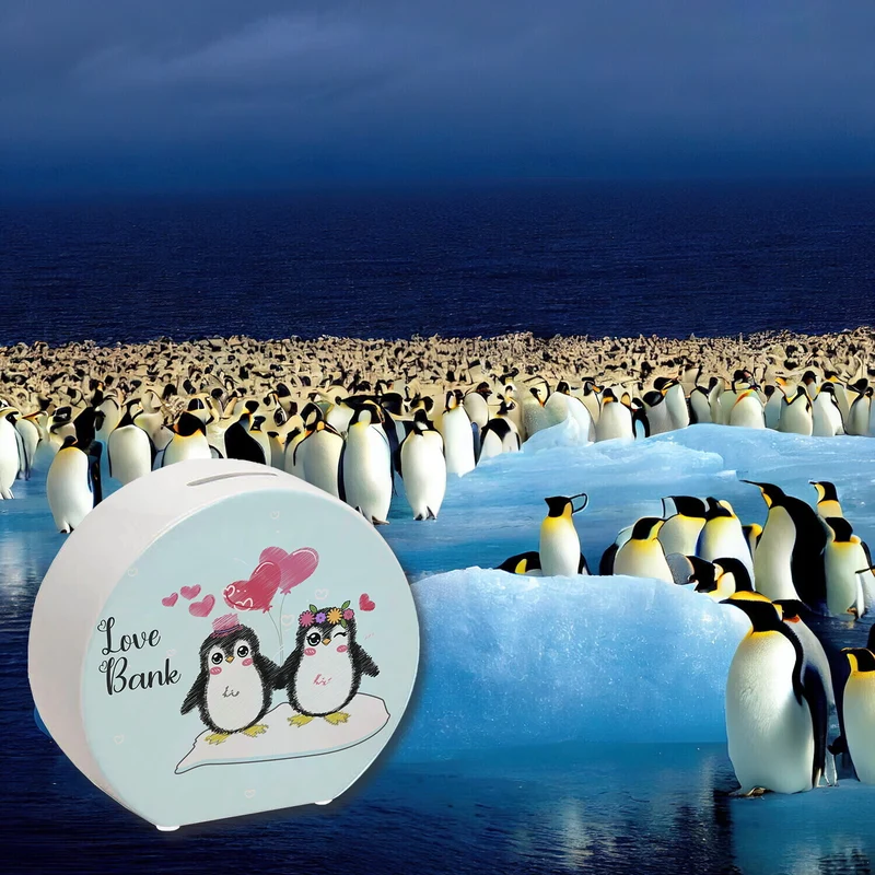 Pinguin Love Bank Spardose