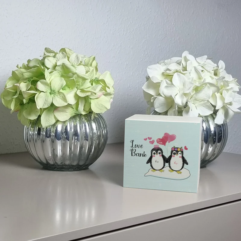 Pinguin Love Bank Spardose