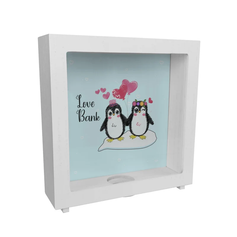 Pinguin Love Bank Spardose