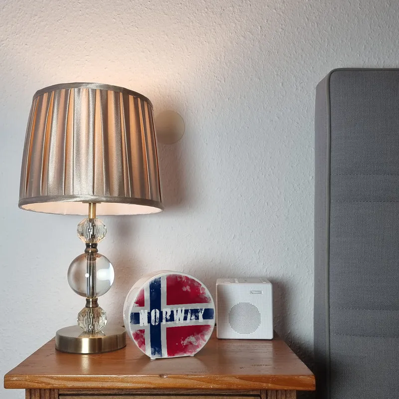 Spardose mit Norwegen-Flagge im Used Look - Sparschwein für Urlauber