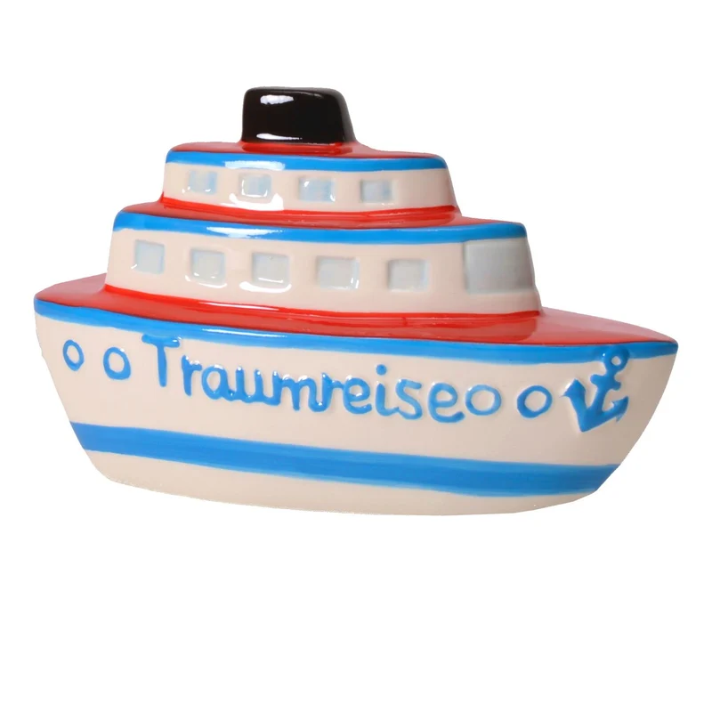 Schiff Traumreise Spardose aus Keramik