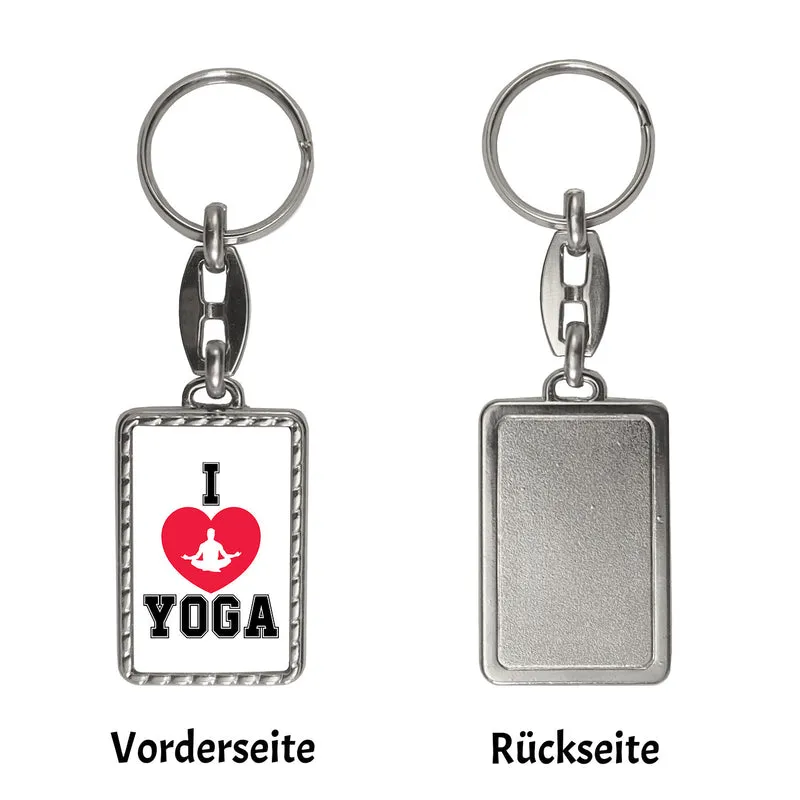 I love Yoga Schlüsselanhänger für Yogalehrer