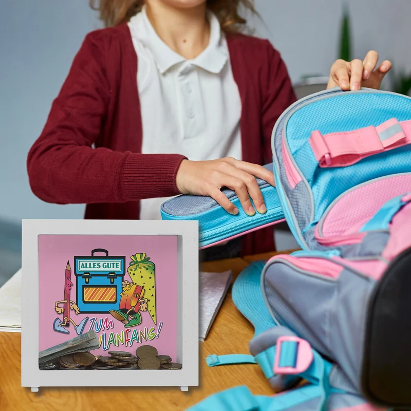 Alles Gute zum Schulanfang Spardose