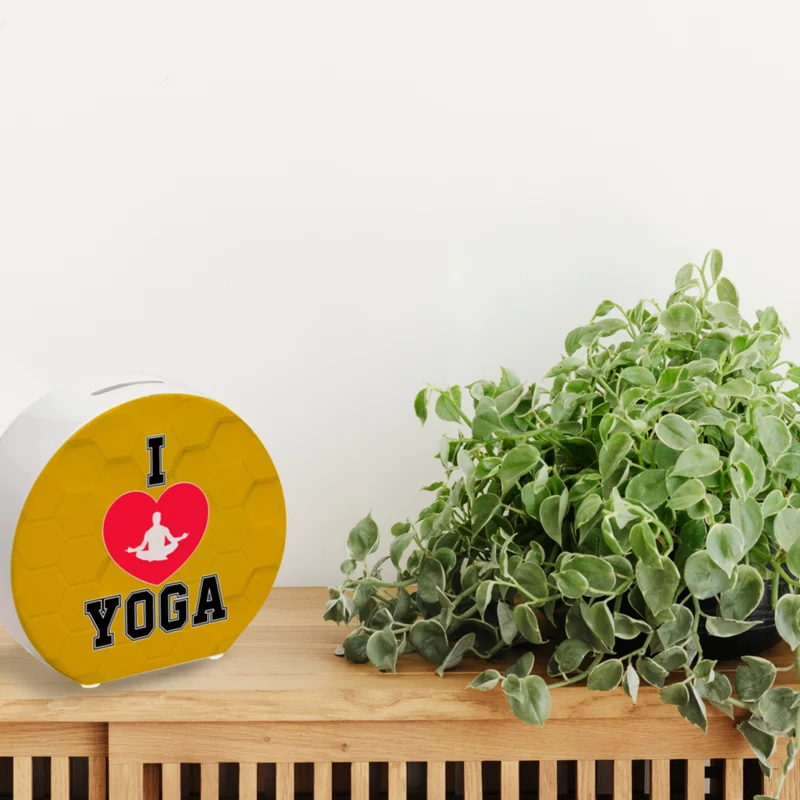 I love Yoga Spardose für Yogalehrer