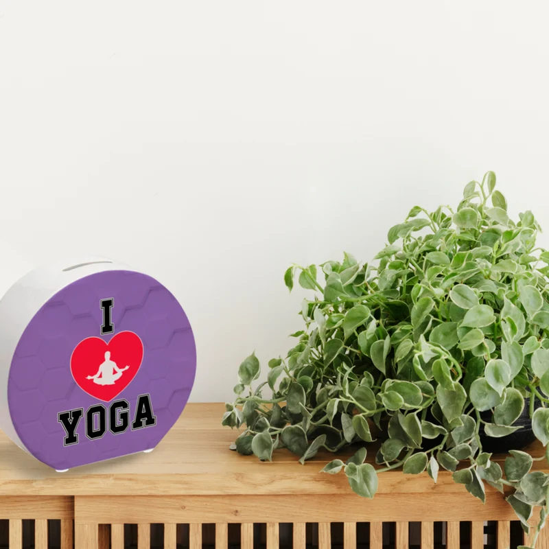 I love Yoga Spardose für Yogalehrer