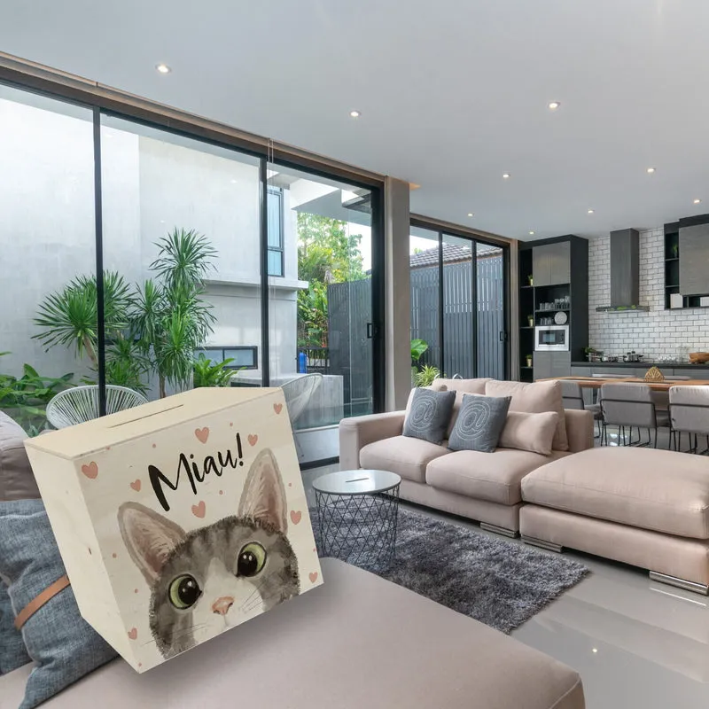 Miau Katze Spardose