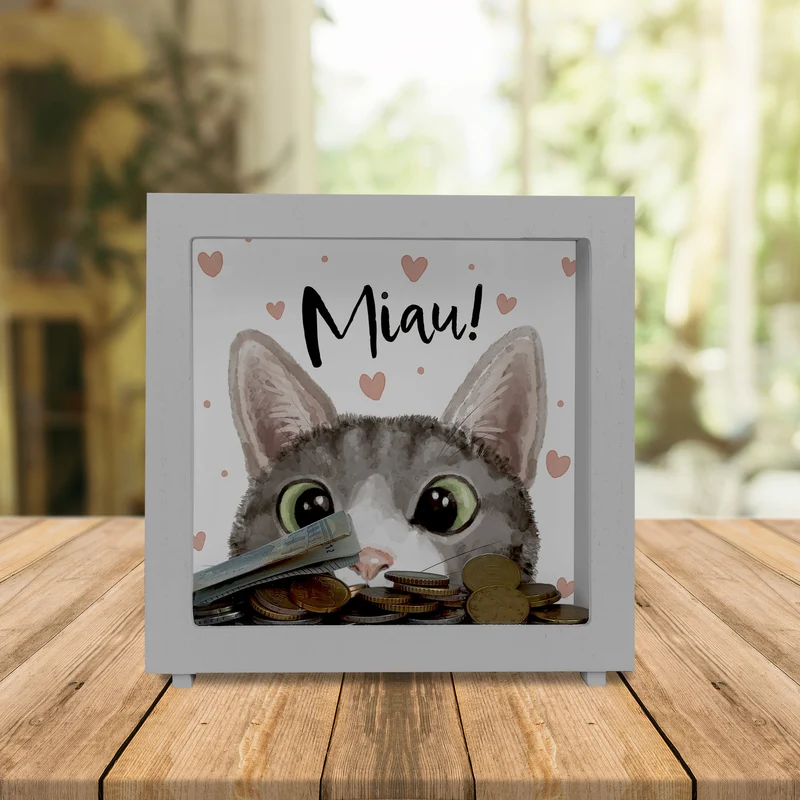 Miau Katze Spardose