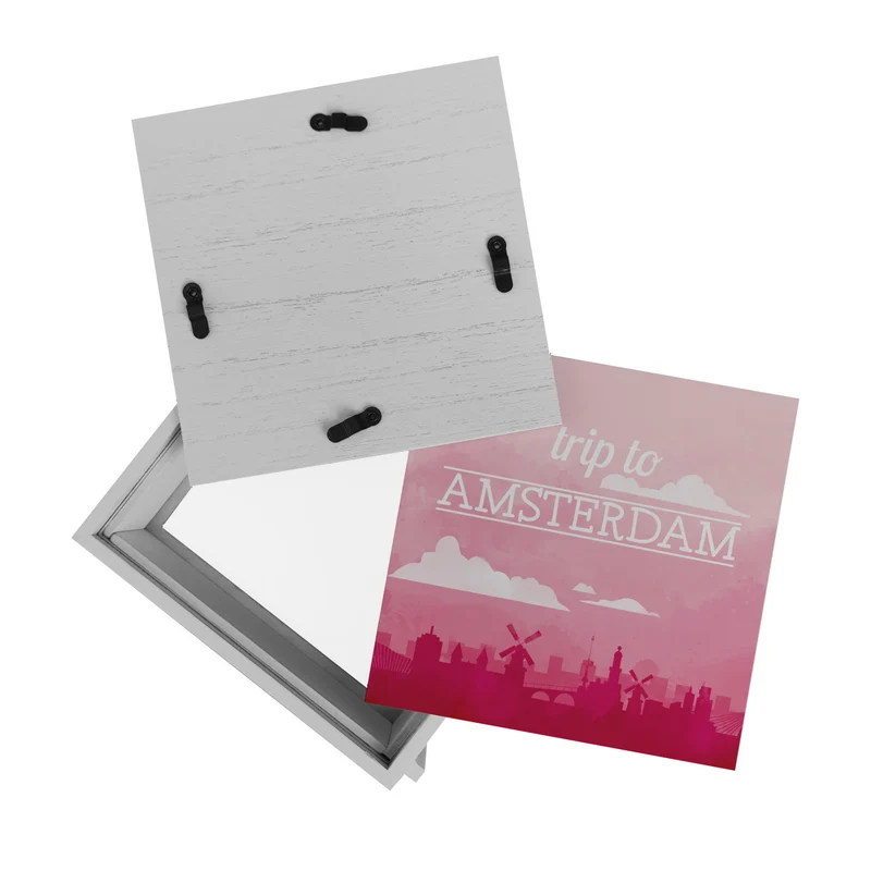 Spardose mit schönem Motiv und Text - Trip to Amsterdam