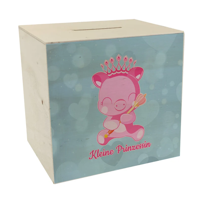 Kleine Prinzessin Spardose mit niedlichem Schweinchen