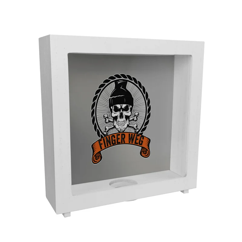 Totenkopf Finger Weg Spardose
