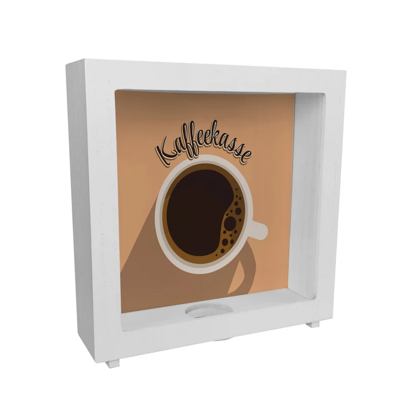 Spardose mit Kaffeetassenmotiv - als Kaffeekasse für Frisöre und Restaurants