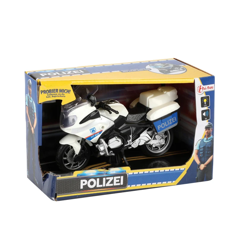 Polizei Motorrad Spielzeug mit Licht und Sound