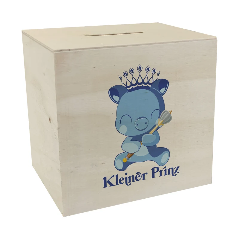 Kleiner Prinz Spardose mit niedlichem Schweinchen