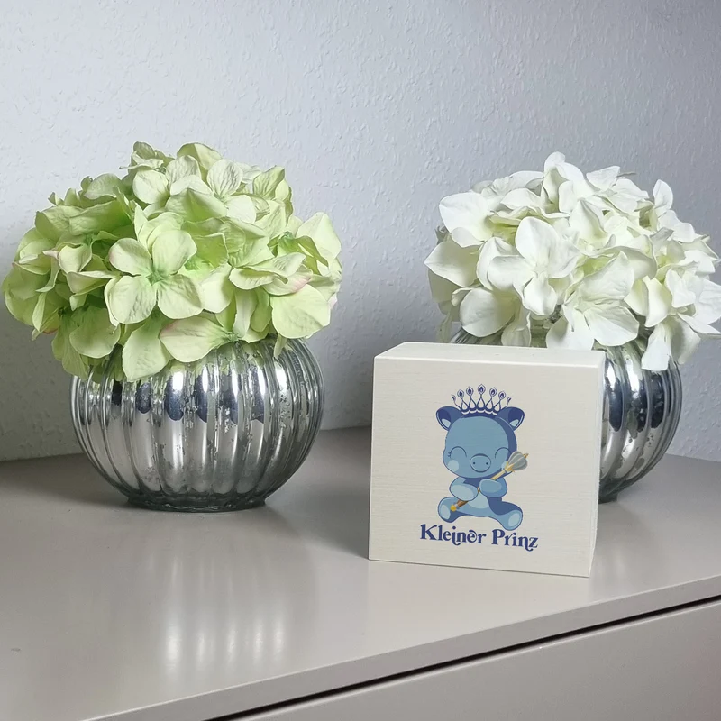 Kleiner Prinz Spardose mit niedlichem Schweinchen