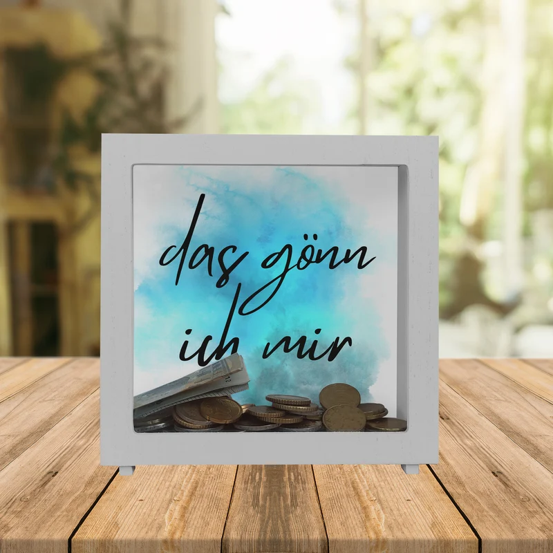 Das gönn ich mir Spardose mit Spruch