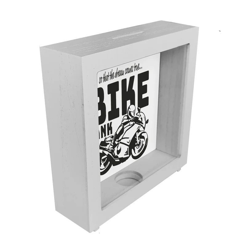 Bike Bank Spardose zum Thema Motorradkauf und Motorrad fahren