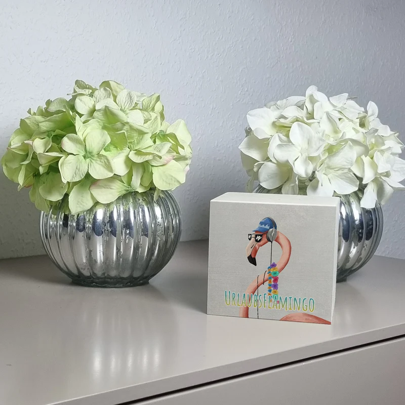 Spardose mit lustigem Tier und Text für Urlauber - Urlaubsflamingo