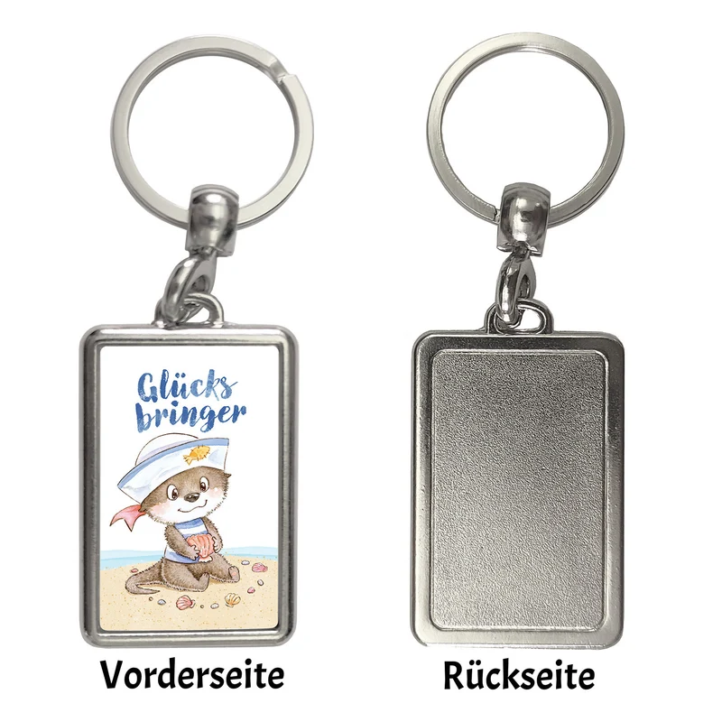 Ottfried der Otter Schlüsselanhänger mit Spruch Glücksbringer