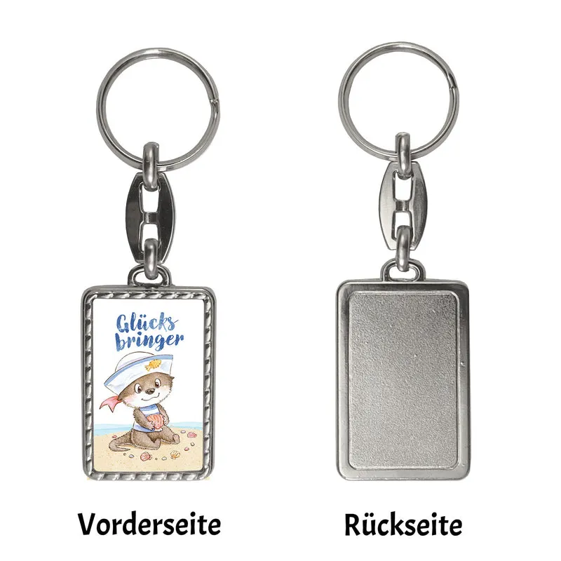Ottfried der Otter Schlüsselanhänger mit Spruch Glücksbringer