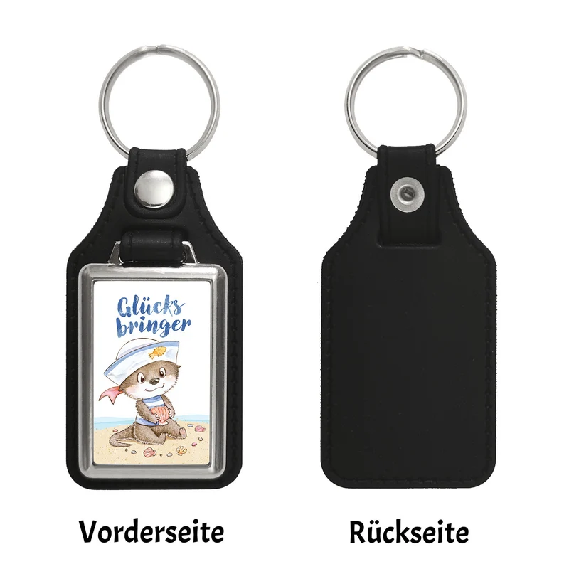 Ottfried der Otter Schlüsselanhänger mit Spruch Glücksbringer