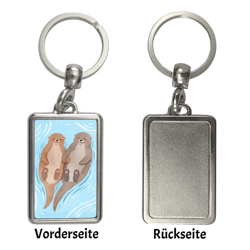 Verliebtes Otterpaar Schlüsselanhänger
