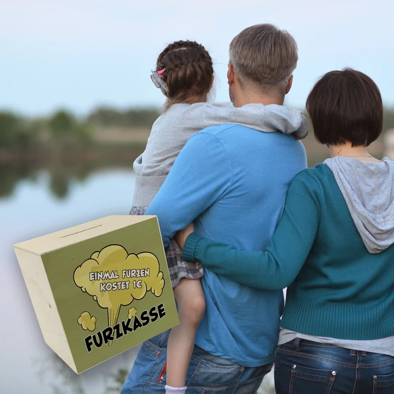 Einmal Furzen kostet 1€ witzige Furzkasse Spardose