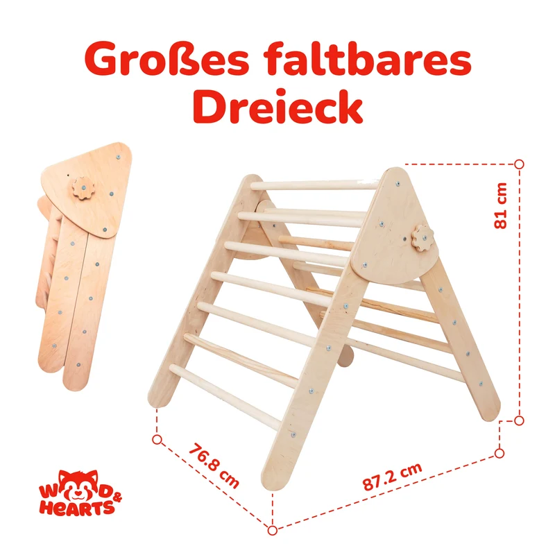 Kletterdreieck mit Rutsche