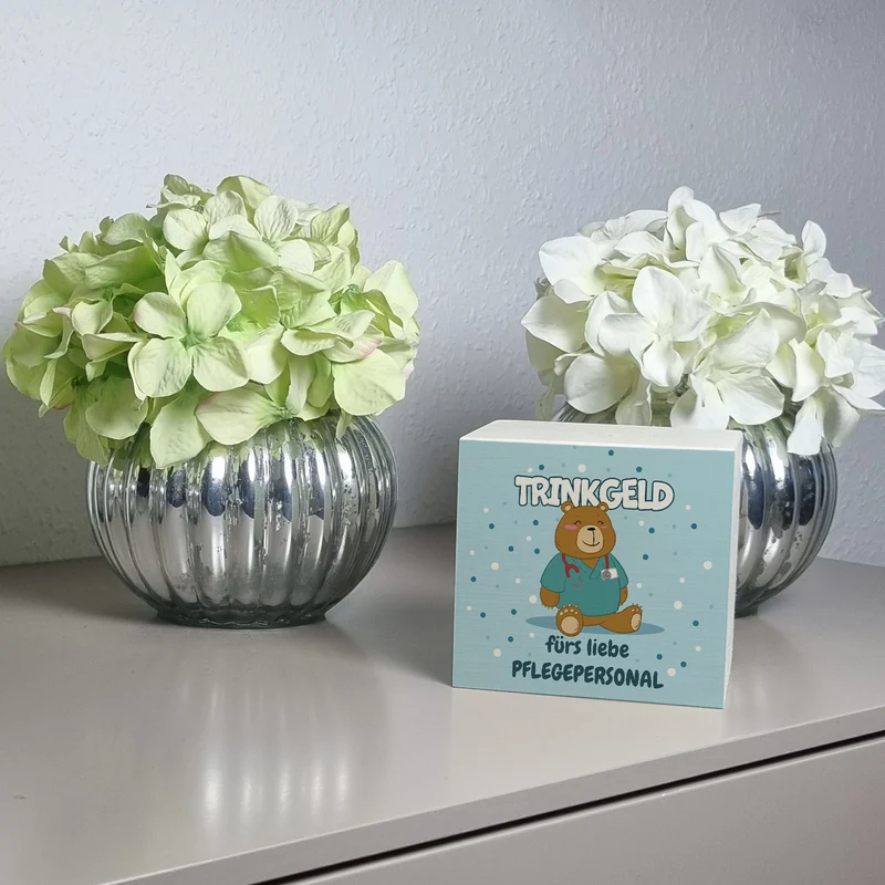 Trinkgeld fürs liebe Pflegepersonal Spardose mit süßem Bären-Motiv