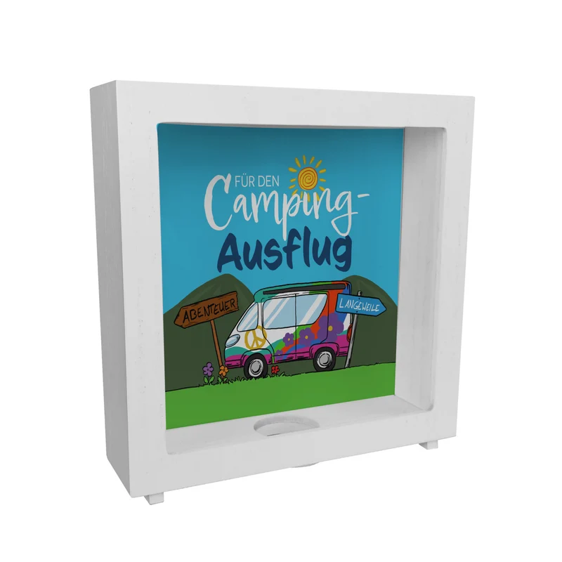 Für den Camping-Ausflug Spardose