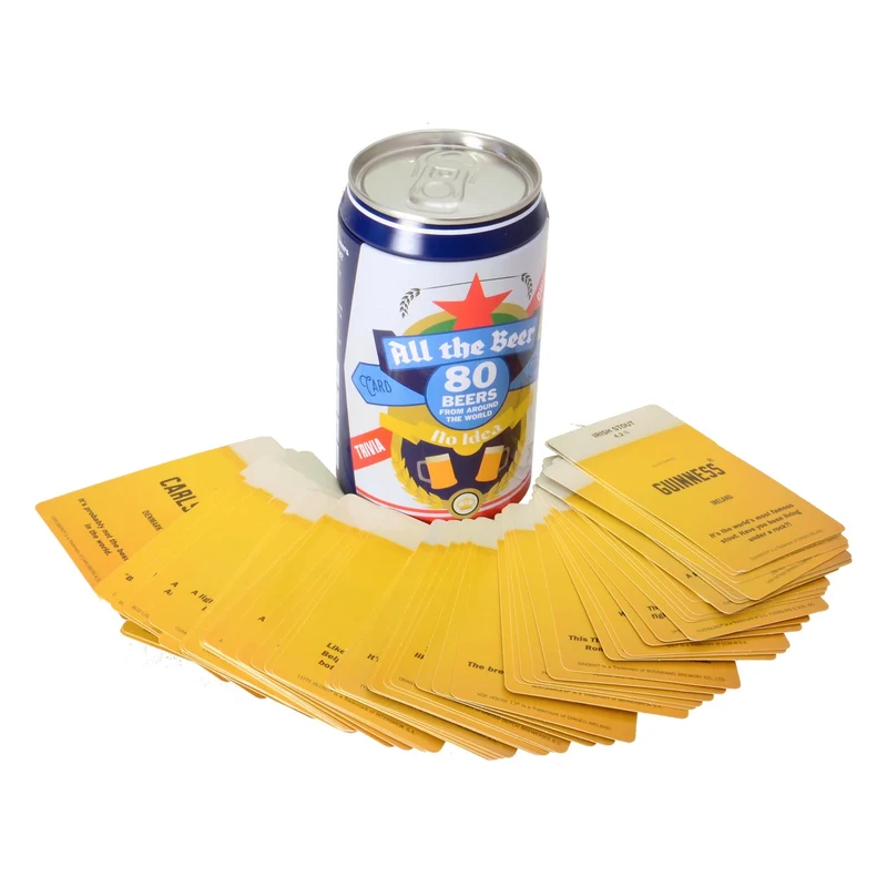 Erkennst du das Bier Gesellschaftsspiel in schöner Blechdose