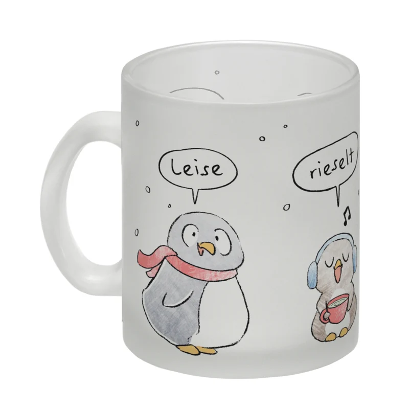 Leise rieselt der Tee Kaffeebecher mit Spruch
