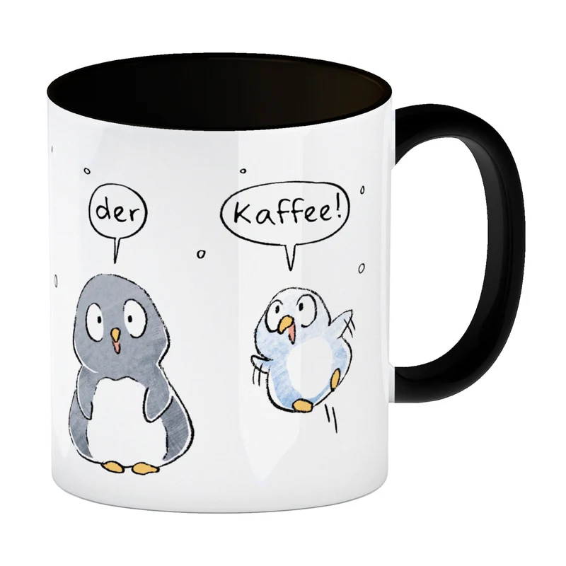 Leise rieselt der Tee Kaffeebecher mit Spruch