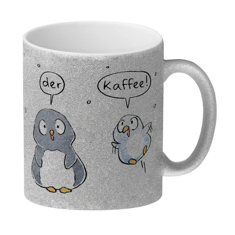 Leise rieselt der Tee Kaffeebecher mit Spruch