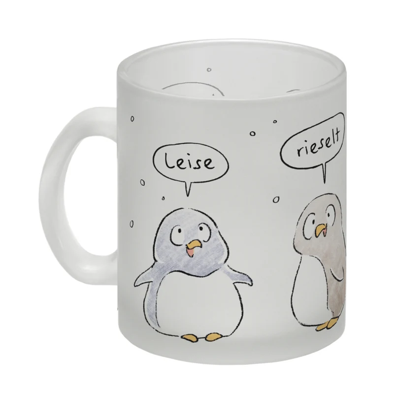 Leise rieselt der Tee Kaffeebecher mit Spruch